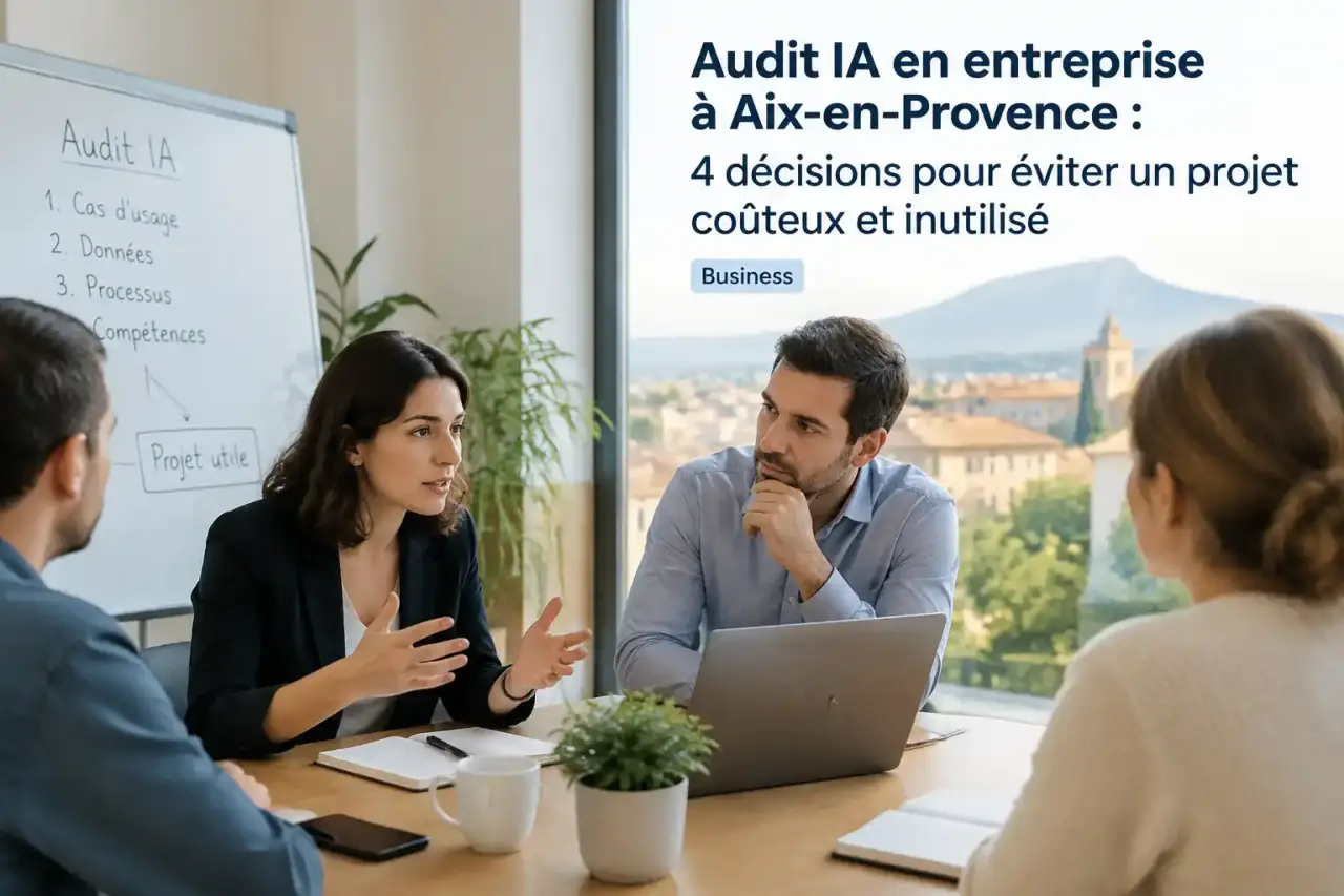 Audit IA en entreprise à Aix-en-Provence : 4 décisions pour éviter un projet coûteux et inutilisé