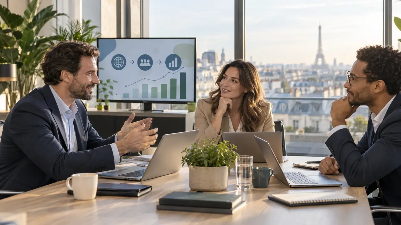 Une stratégie digitale B2B à Paris relie visibilité, leads et pipeline