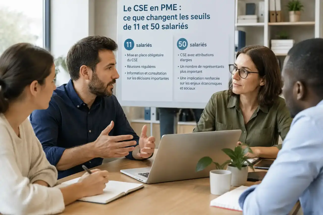 Le CSE en PME : ce que changent les seuils de 11 et 50 salariés